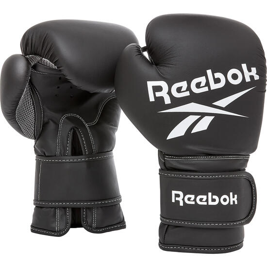 Guantoni da boxe Reebok neri/bianchi 12 OZ