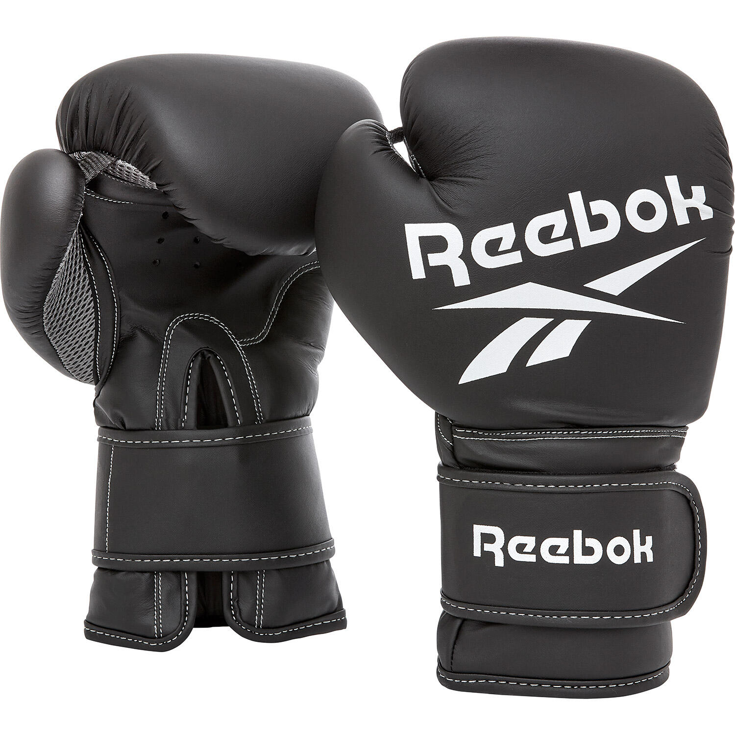 Reebok - Gants De Boxe 16oz Noir - Gants De Boxe - Blanc|noir - 16 Oz - Decathlon
