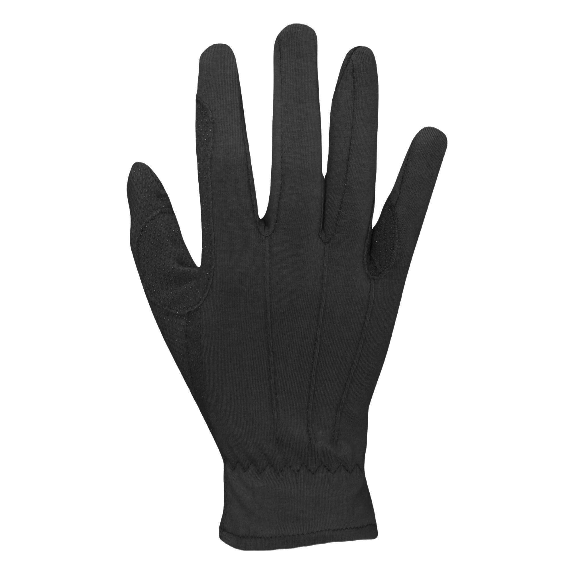 DELUXE TRACK Unisex Riding Gloves (Black)