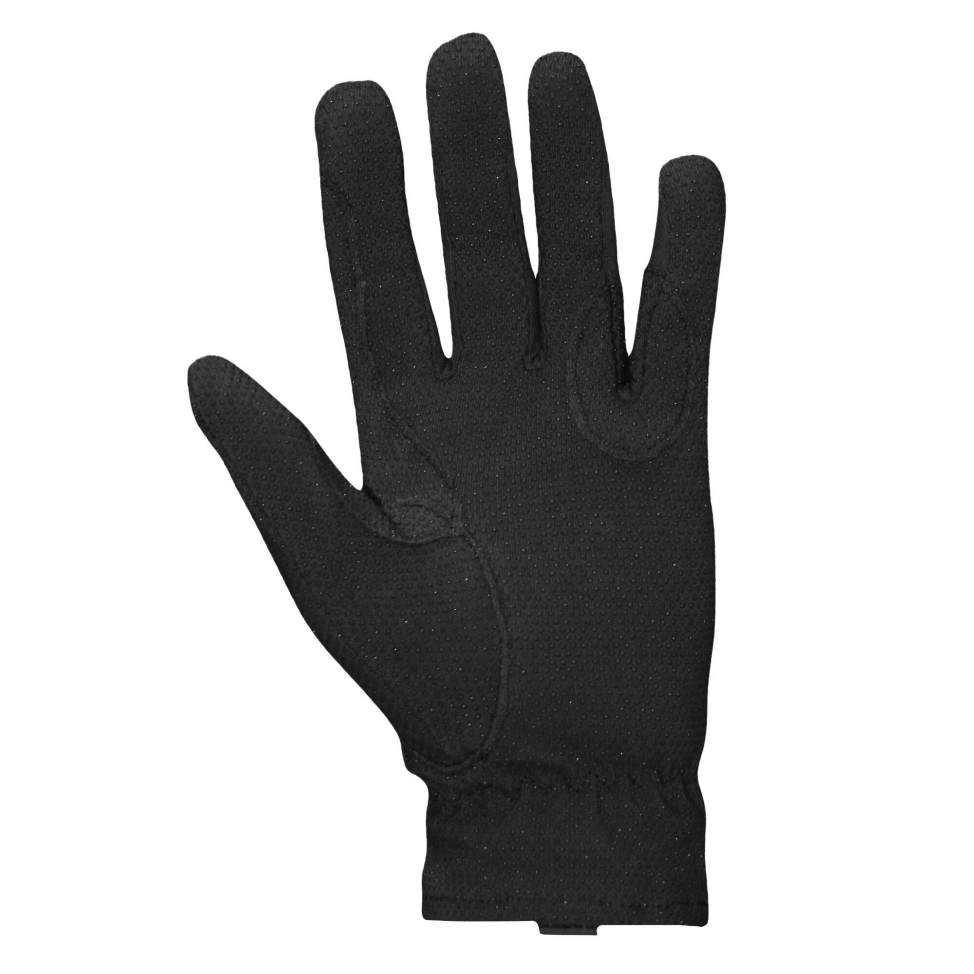 Unisex Everyday Deluxe Track Riding Gloves (Black) 2/5