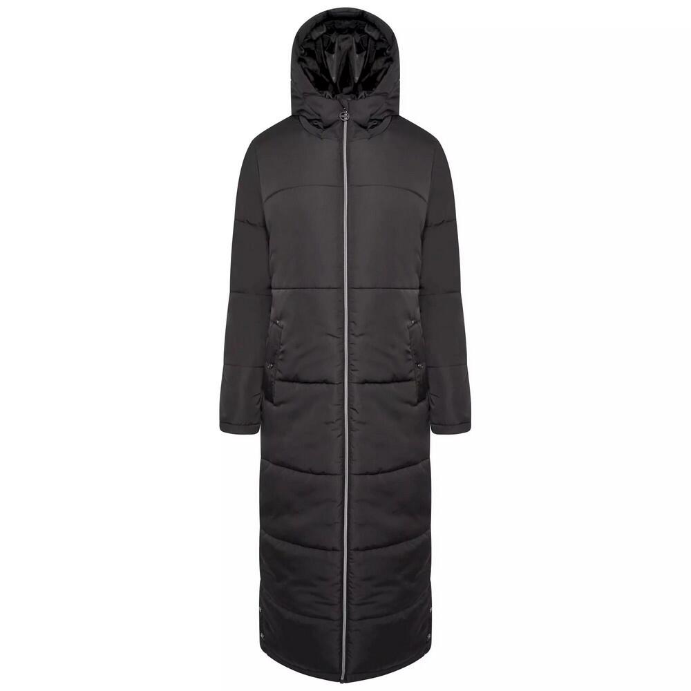 Womens/Ladies Reputable Long Length Padded Jacket (Black) 1/5