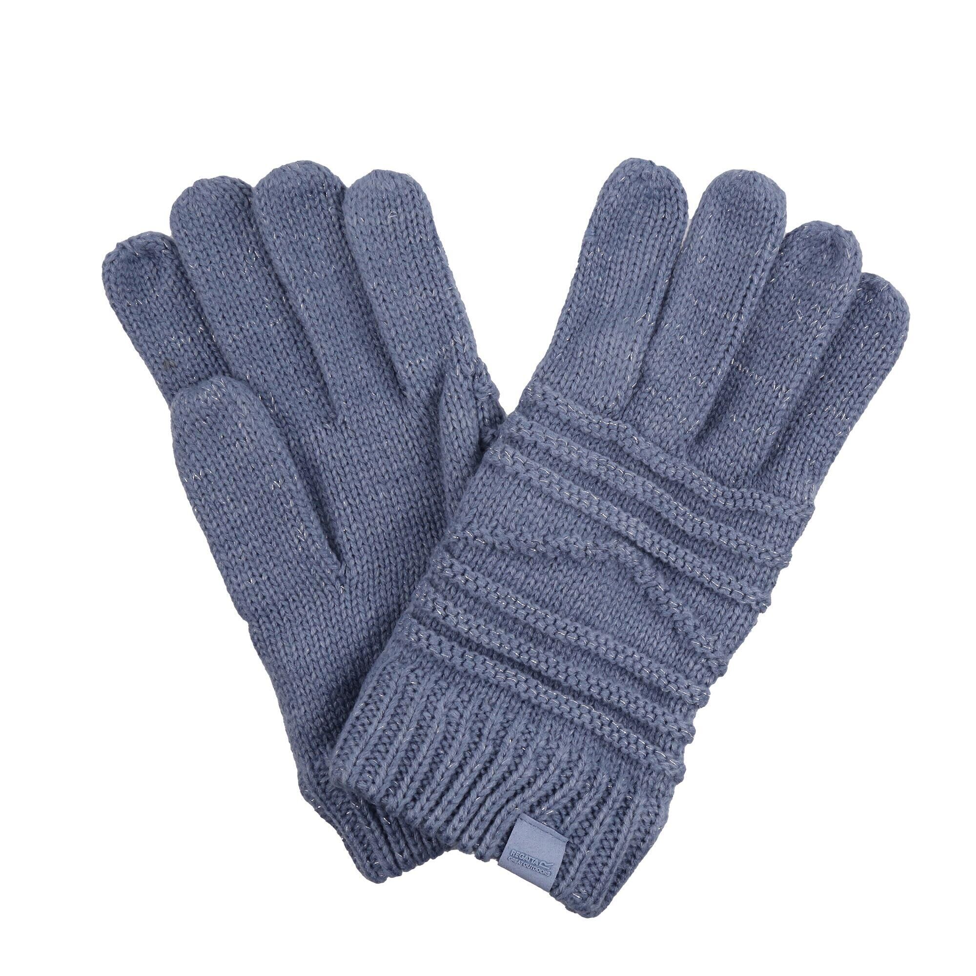 REGATTA Womens/Ladies Multimix IV Winter Gloves (Soft Denim)