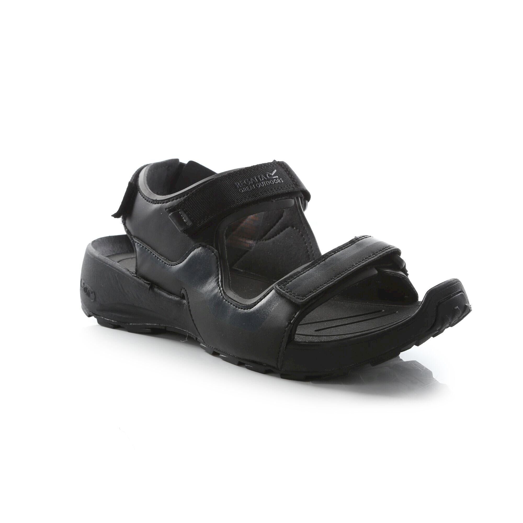 SAMARIS Men's Sandals (Black / Dark Grey)