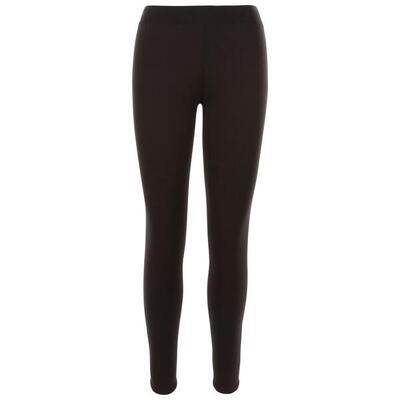 Dames donzige sherpa legging (zwart)
