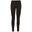 Dames donzige sherpa legging (Zwart)