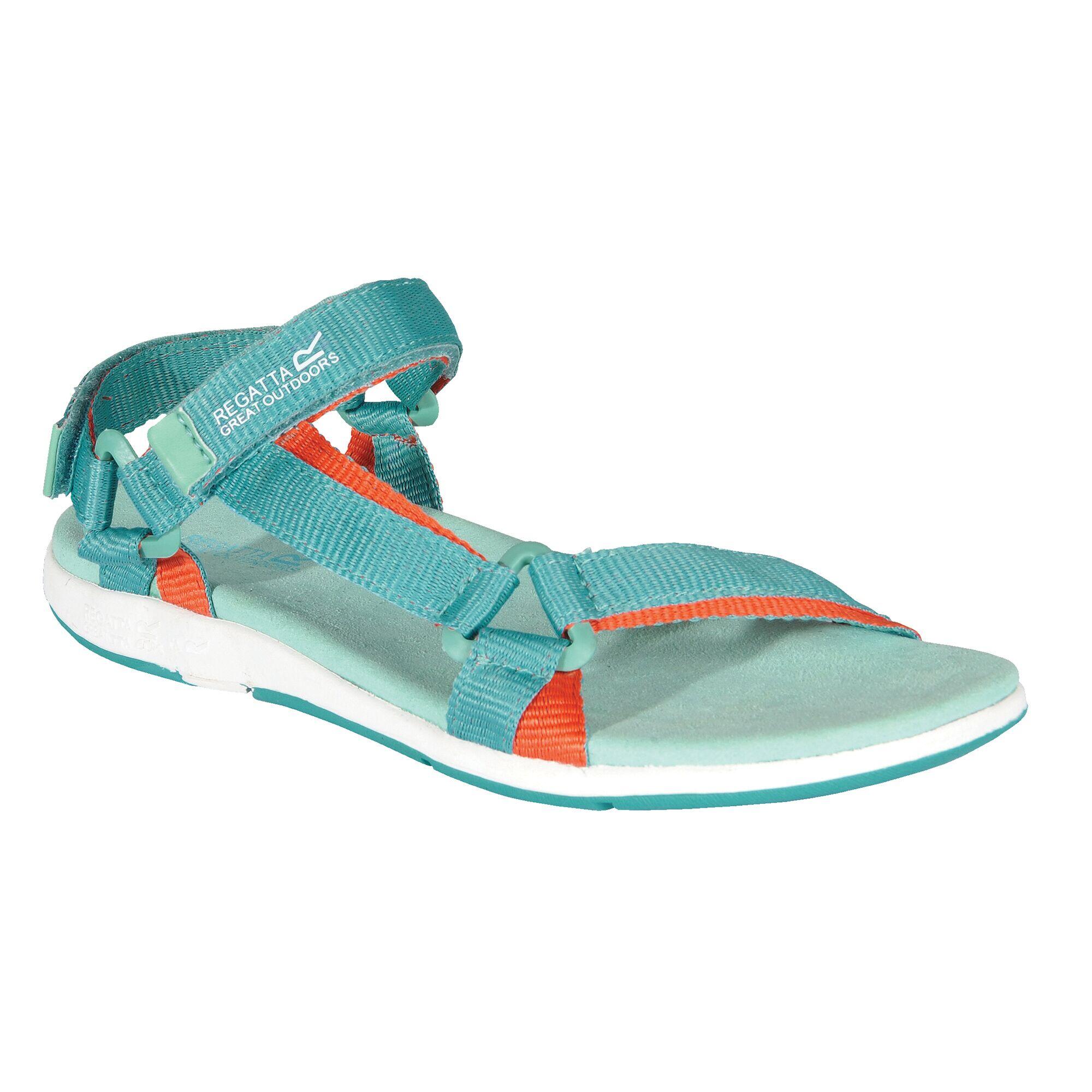 Womens/Ladies Santa Sol Sandals (Turquoise/Crayon) 1/5