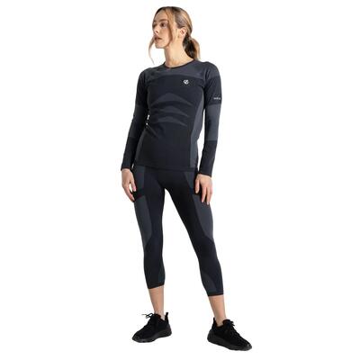Dames in de zone 3/4 legging (zwart)