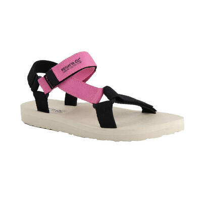 Dames lady vendeavour sandalen (fuchsia/zwart)