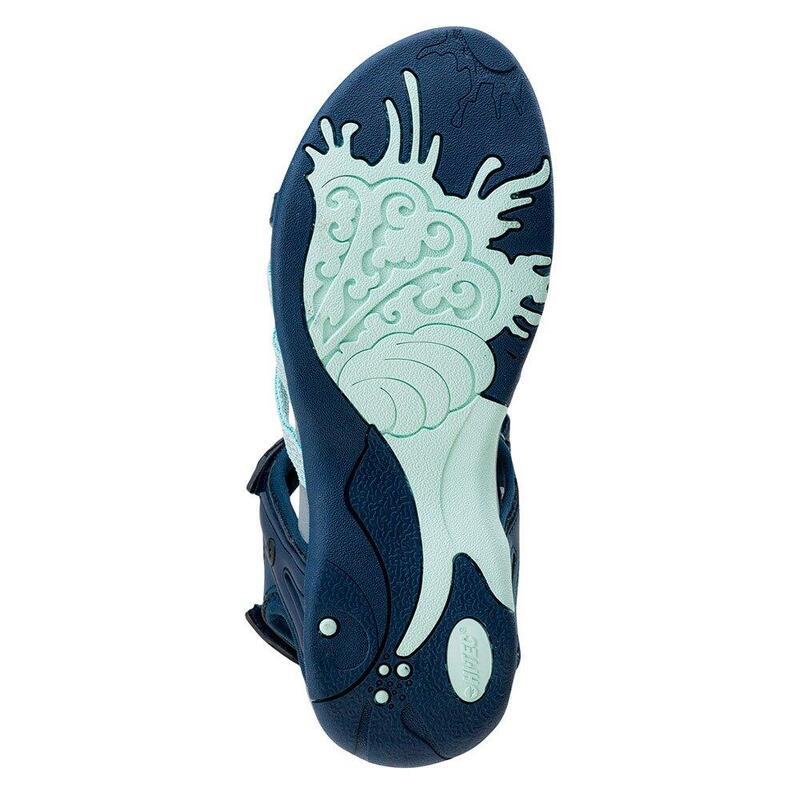 Dames Celneo sandalen (Marine/Blauw Radience/Geel)