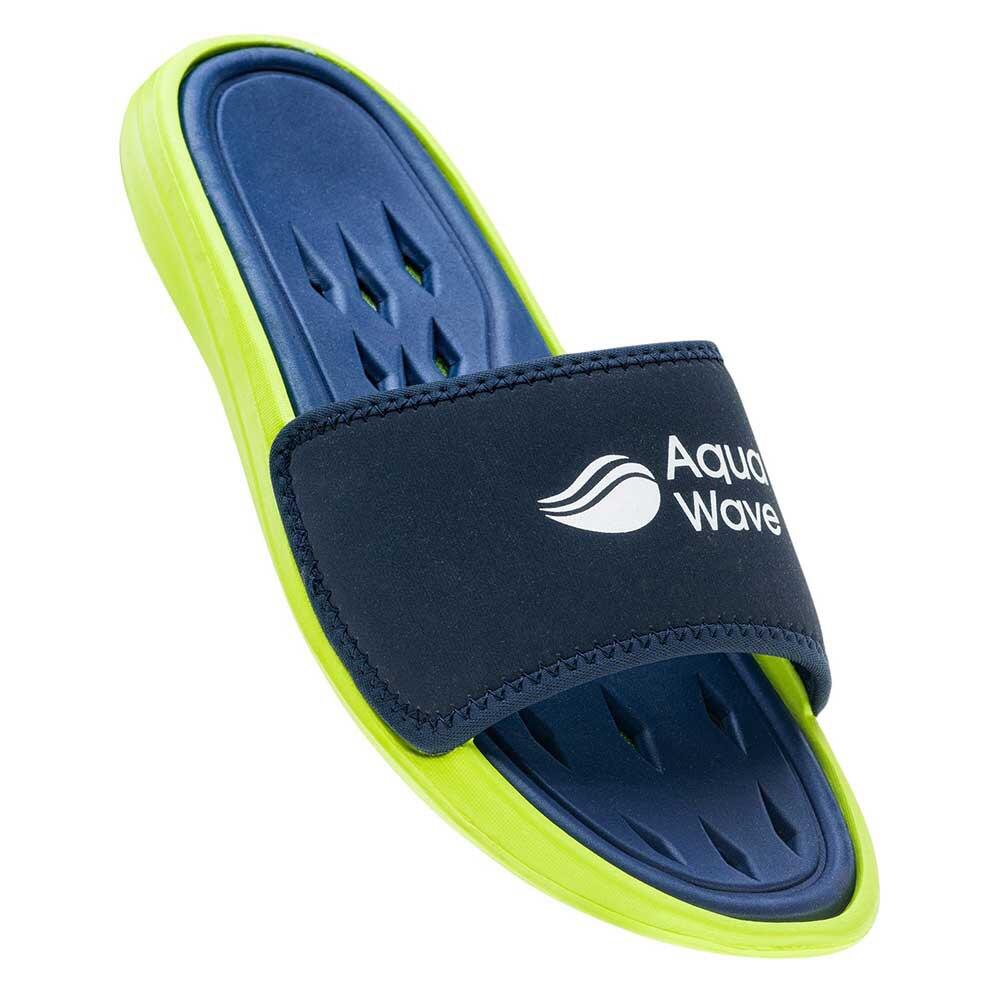 Aquawave - Claquettes Peles Homme (myrtille / Jaune Pâle) - Tongs - Bleu|jaune|vert - 41 - Decathlon