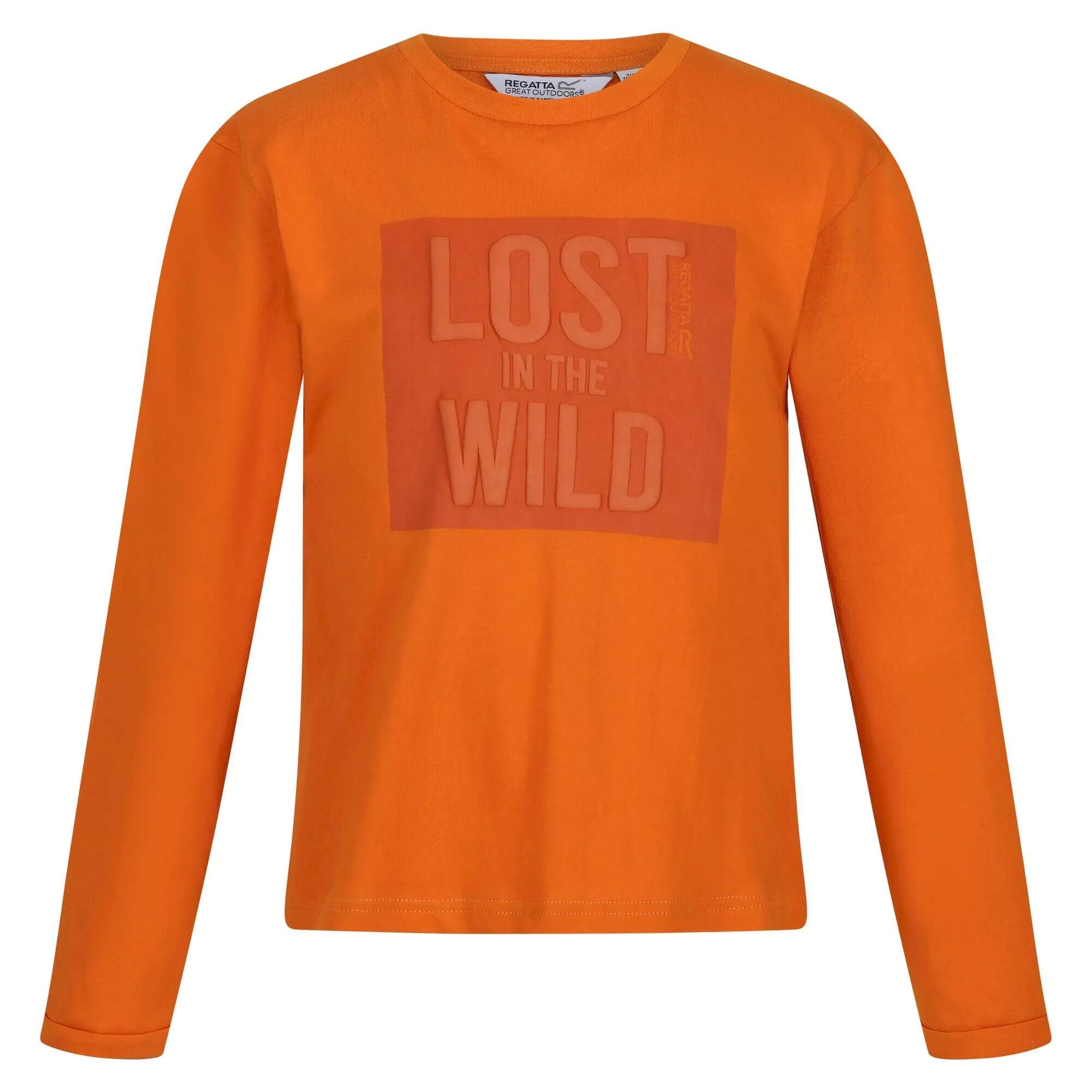 Childrens/Kids Wenbie III LongSleeved TShirt (Autumn Maple) 1/4