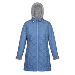 Dames Caileigh Omkeerbare Parka (Leisteenblauw/stormgrijs)