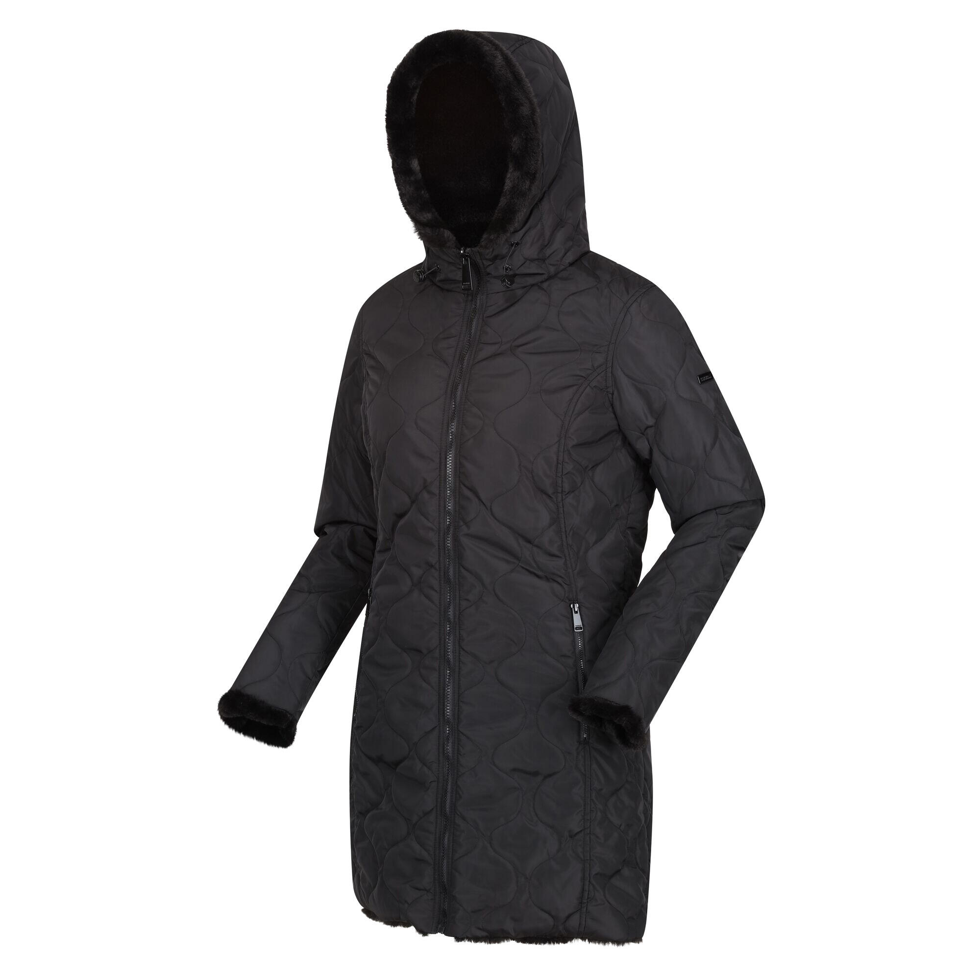 Womens/Ladies Caileigh Reversible Parka (Black) 1/4