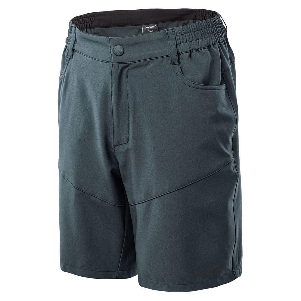 Pantaloncini Bambini Hi-Tec Amilo Timpani Verdi Nero 3/4