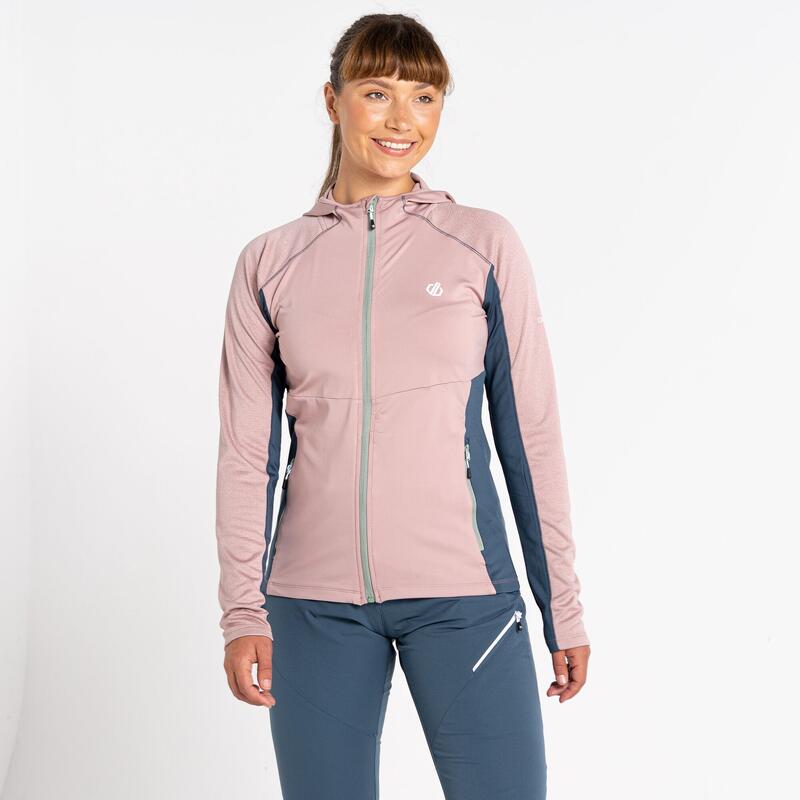 Camada Intermédia Core Stretch Com Capuz Convey II Mulher Rosa-Pálido Sombrio