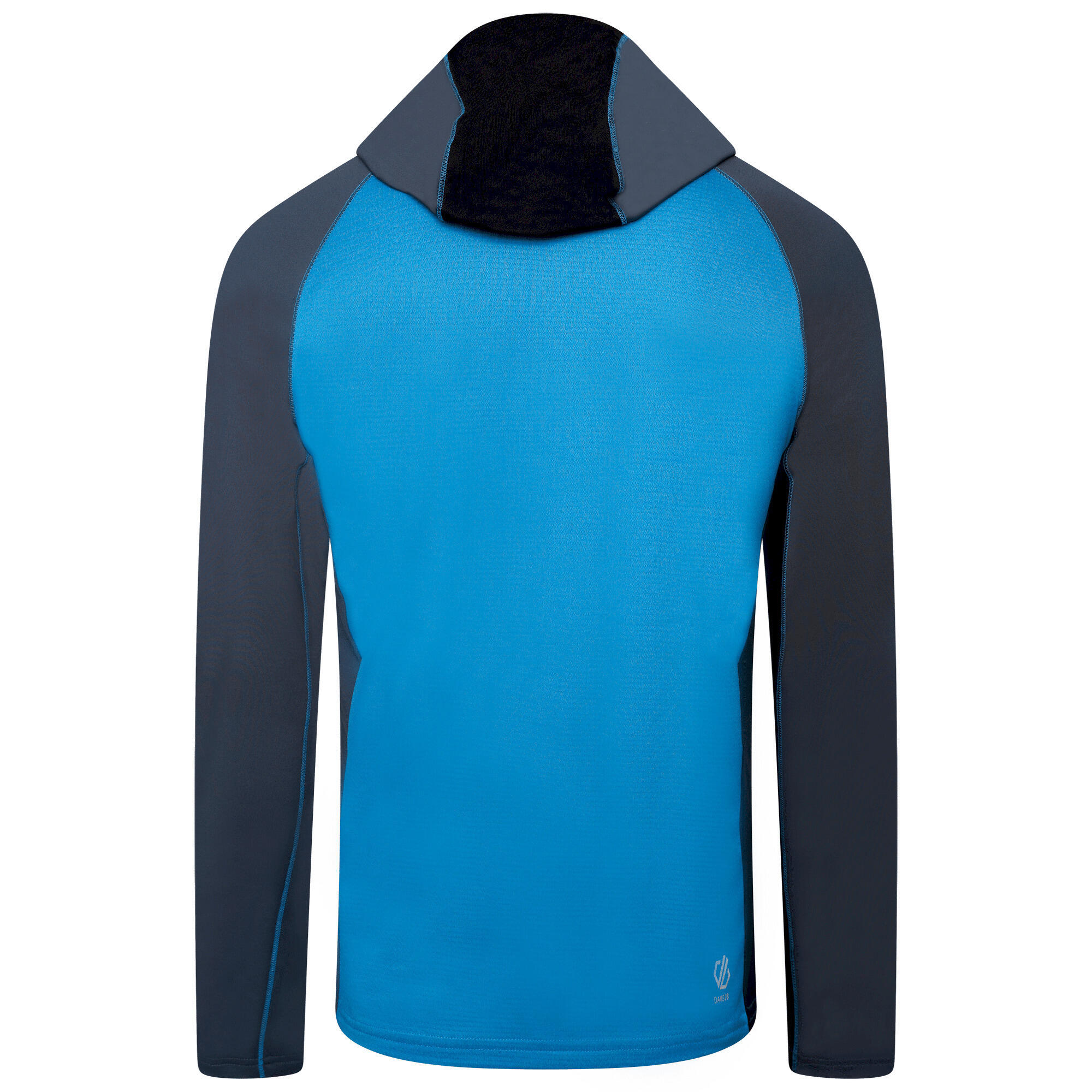 Mens Contend Recycled Fleece Jacket (Teton Blue/Orion Grey) 2/5