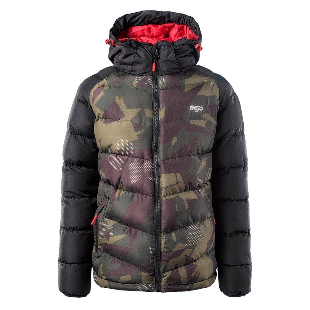 Bejo - Veste Matelassée Motif/style Camouflage Baldey Garçon (noir / Kaki) - Doudoune Duvet - Multicolore|noir - 10 À 12 Ans - Decathlon