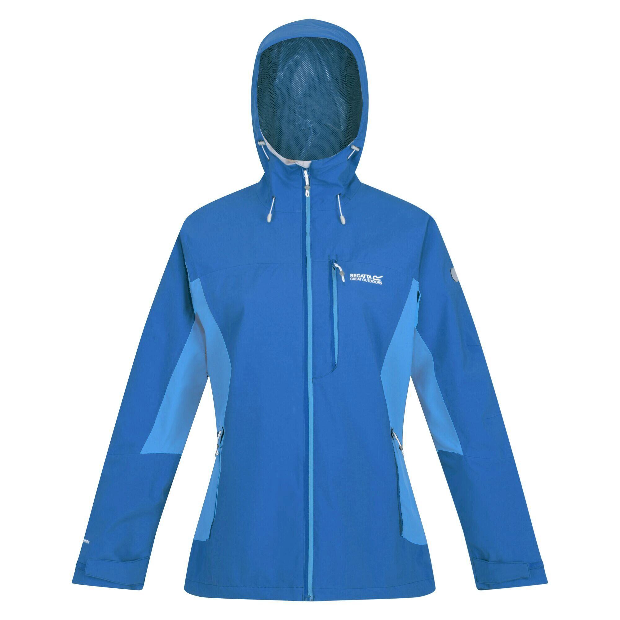 REGATTA Womens/Ladies Highton Stretch III Waterproof Jacket (Lapis Blue/Sonic Blue)