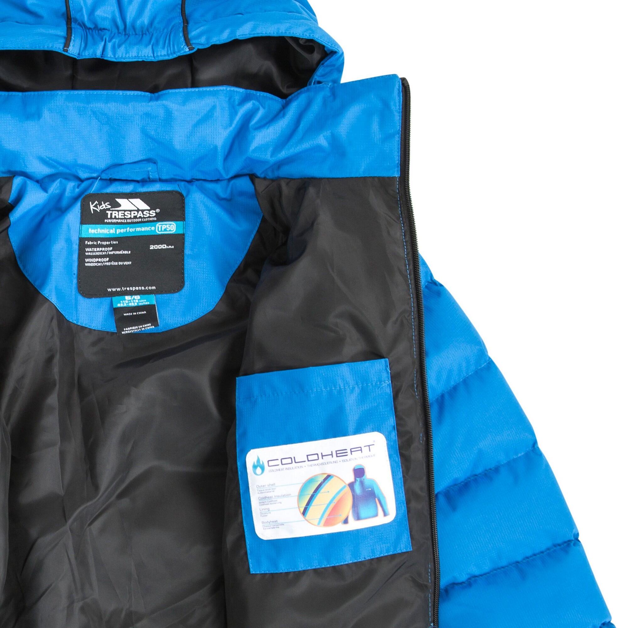 Tuff Giacca Con Cappuccio Bambino Trespass Blu 3/4