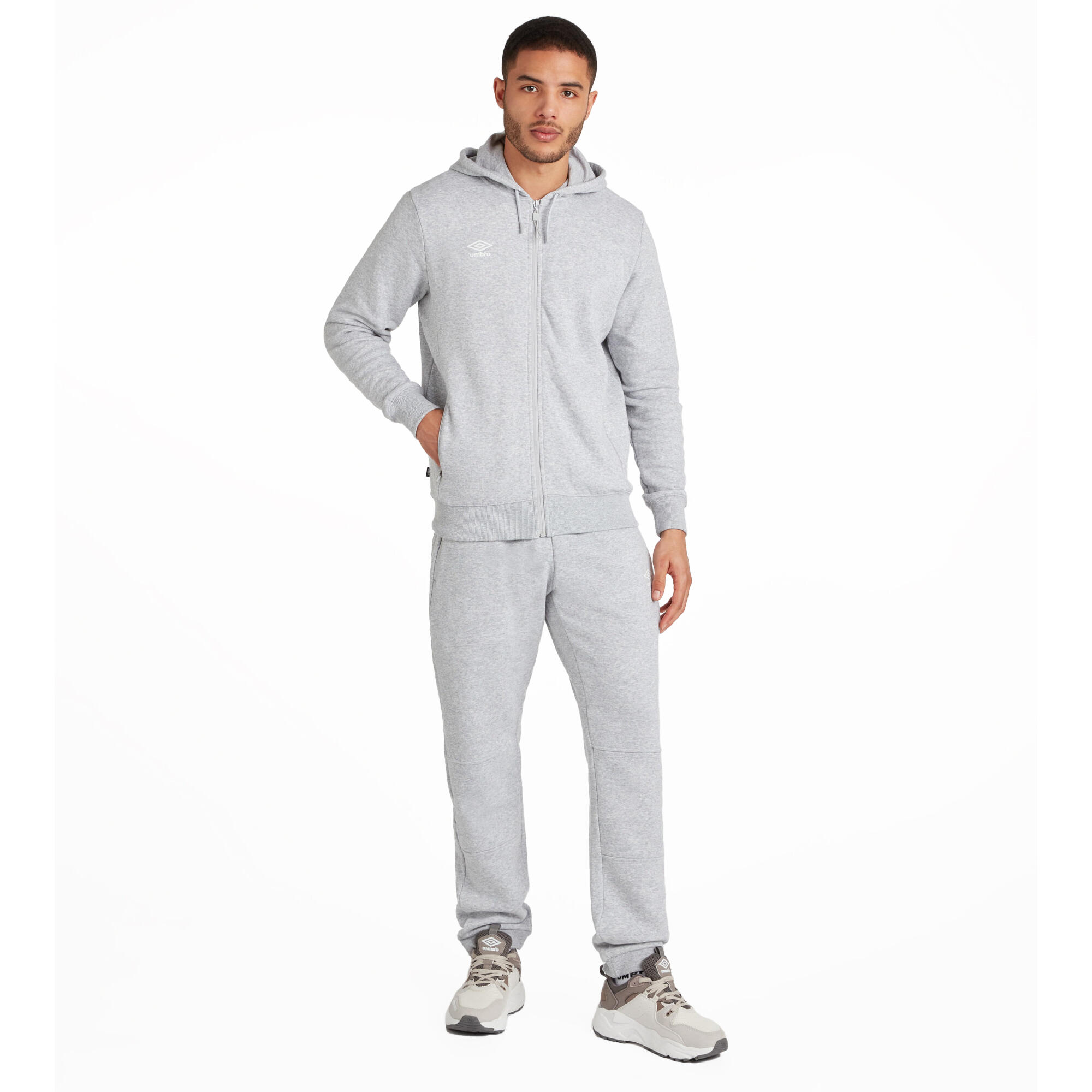 "Club Leisure" Hoodie mit durchgehendem Reißverschluss für Herren Grau 4/4