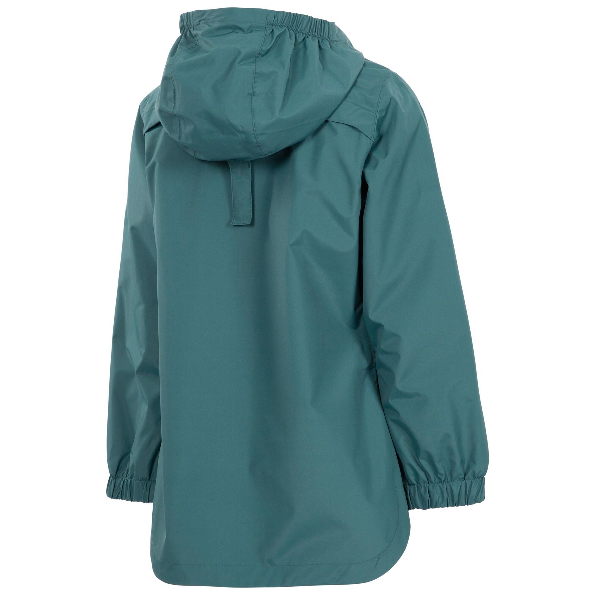 Girls' FLOURISH waterproof jacket (Dark green)