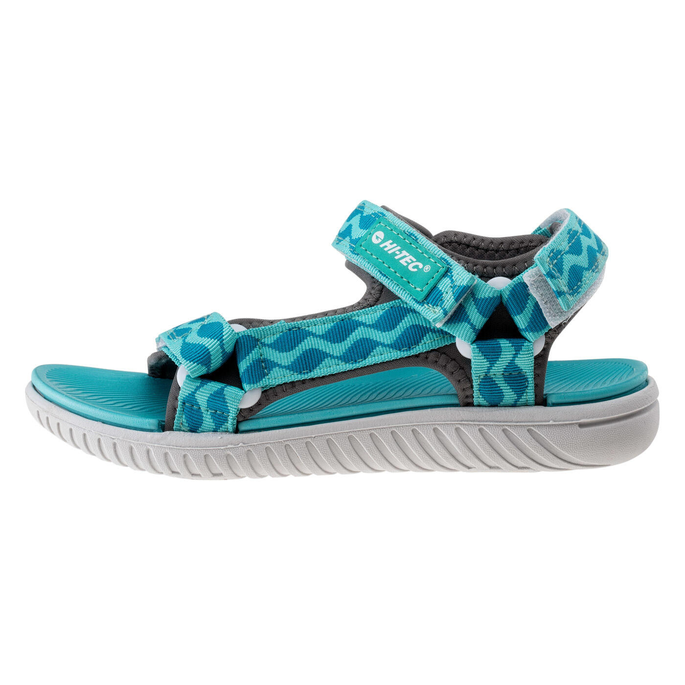 Sandali Donna Hi-Tec Hanary Grigio Turchese Chiaro 2/4