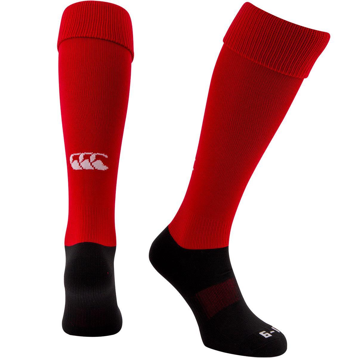 Mens Playing Rugby Sport Socks (Red) 3/3