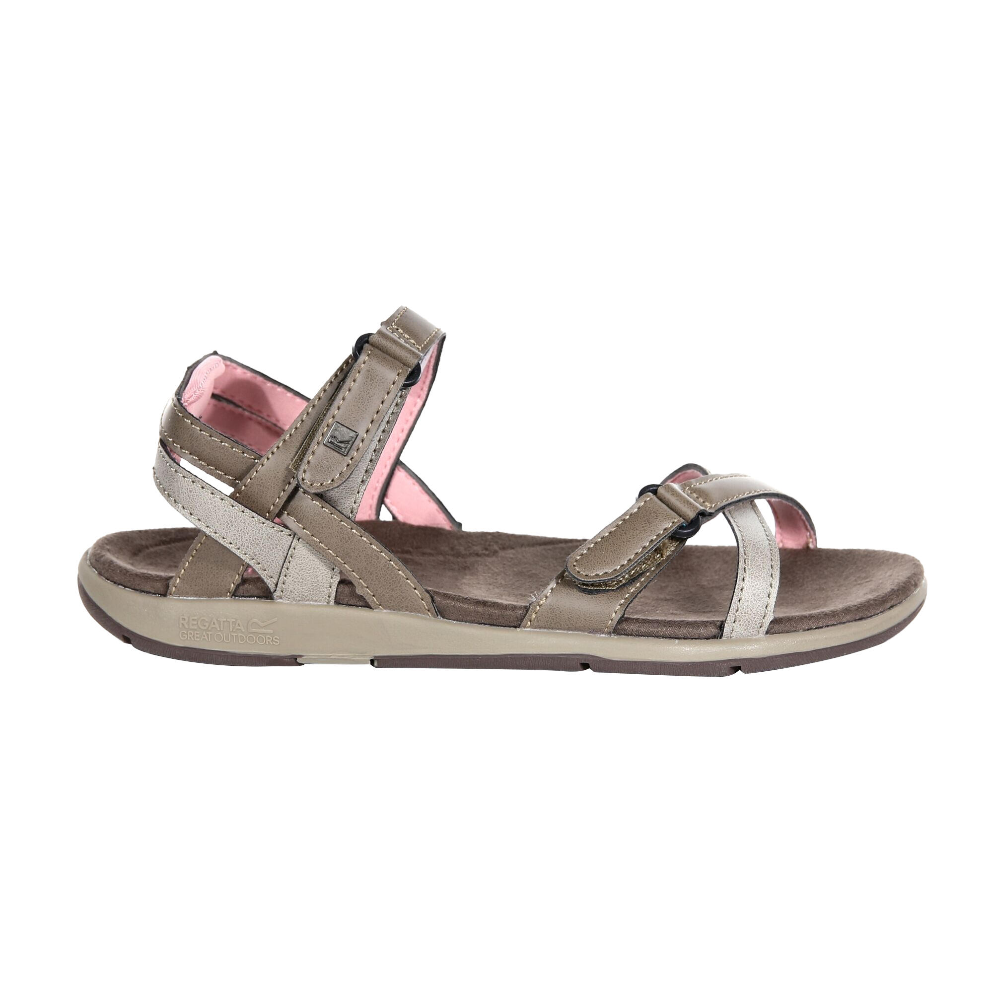 Great Outdoors Womens/Ladies Lady Santa Cruz Open Toe Sandals (Walnut/Mellow) 3/5