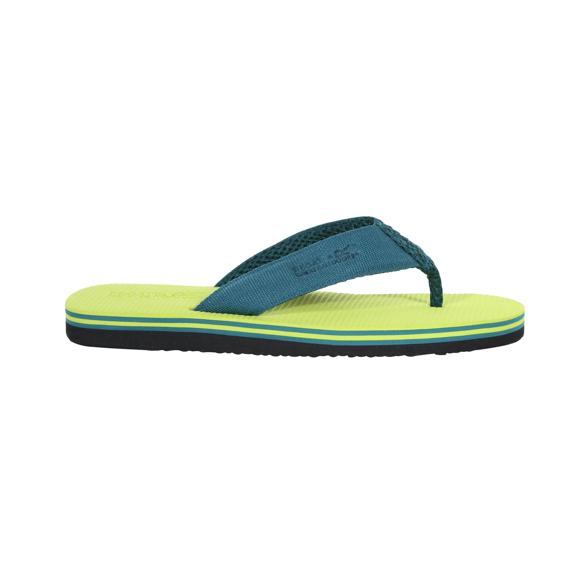 Mens Rico Flip Flops (Bright Kiwi/Pacific Green) 3/5