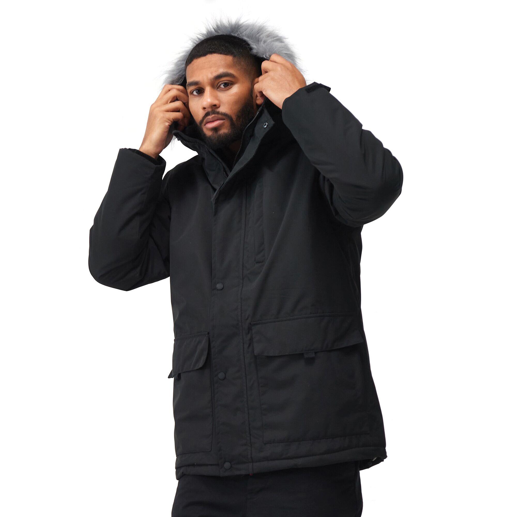 Mens Salinger IV Waterproof Jacket (Black) 4/5