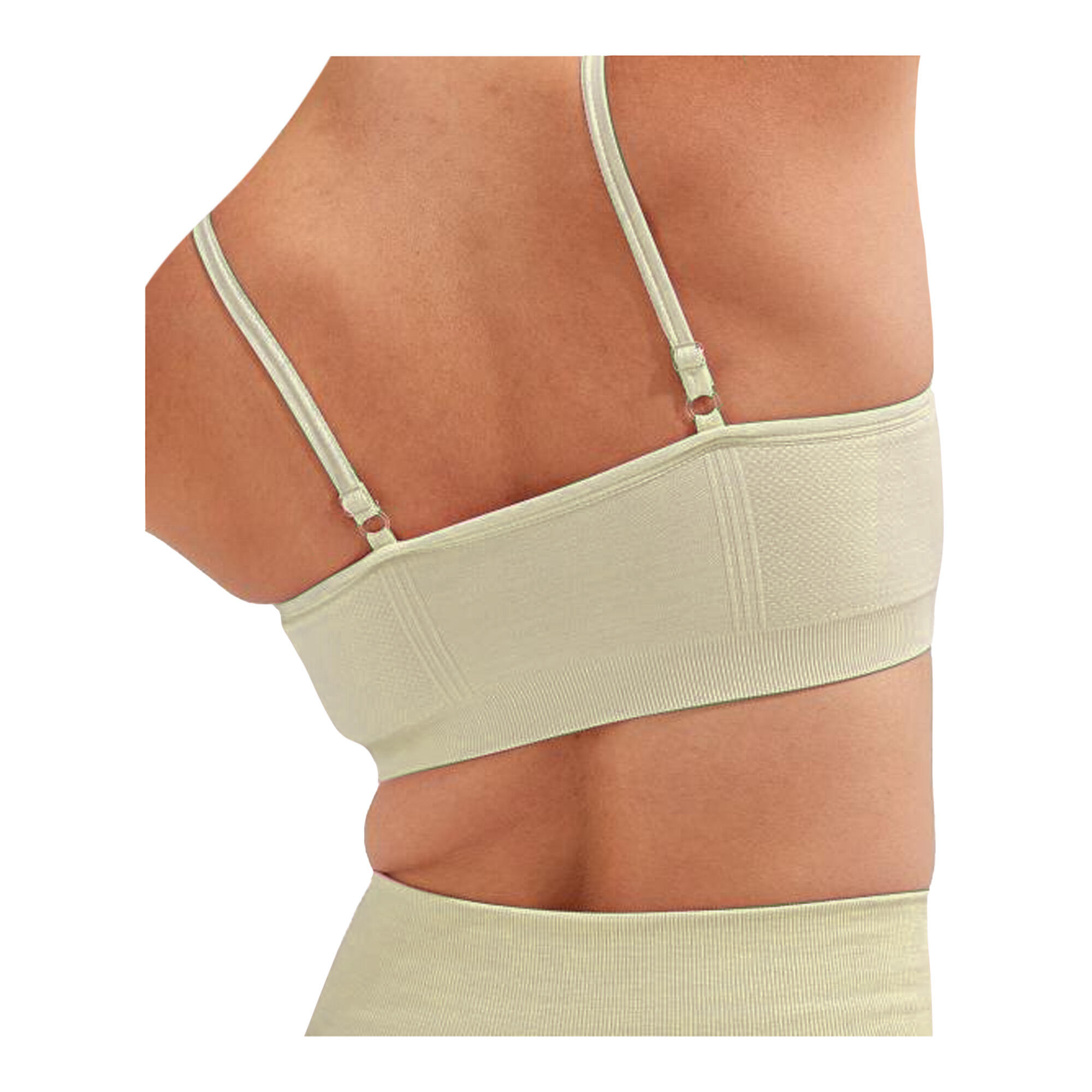 Reggiseno Sportivo 3D Senza Cuciture Donna TriDri Verde Salvia 2/3