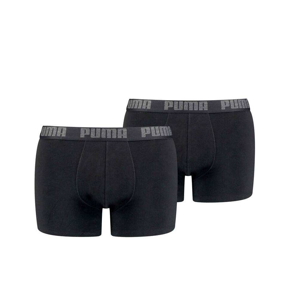 PUMA Mens Basic Boxer Shorts (Pack of 2) (Black)