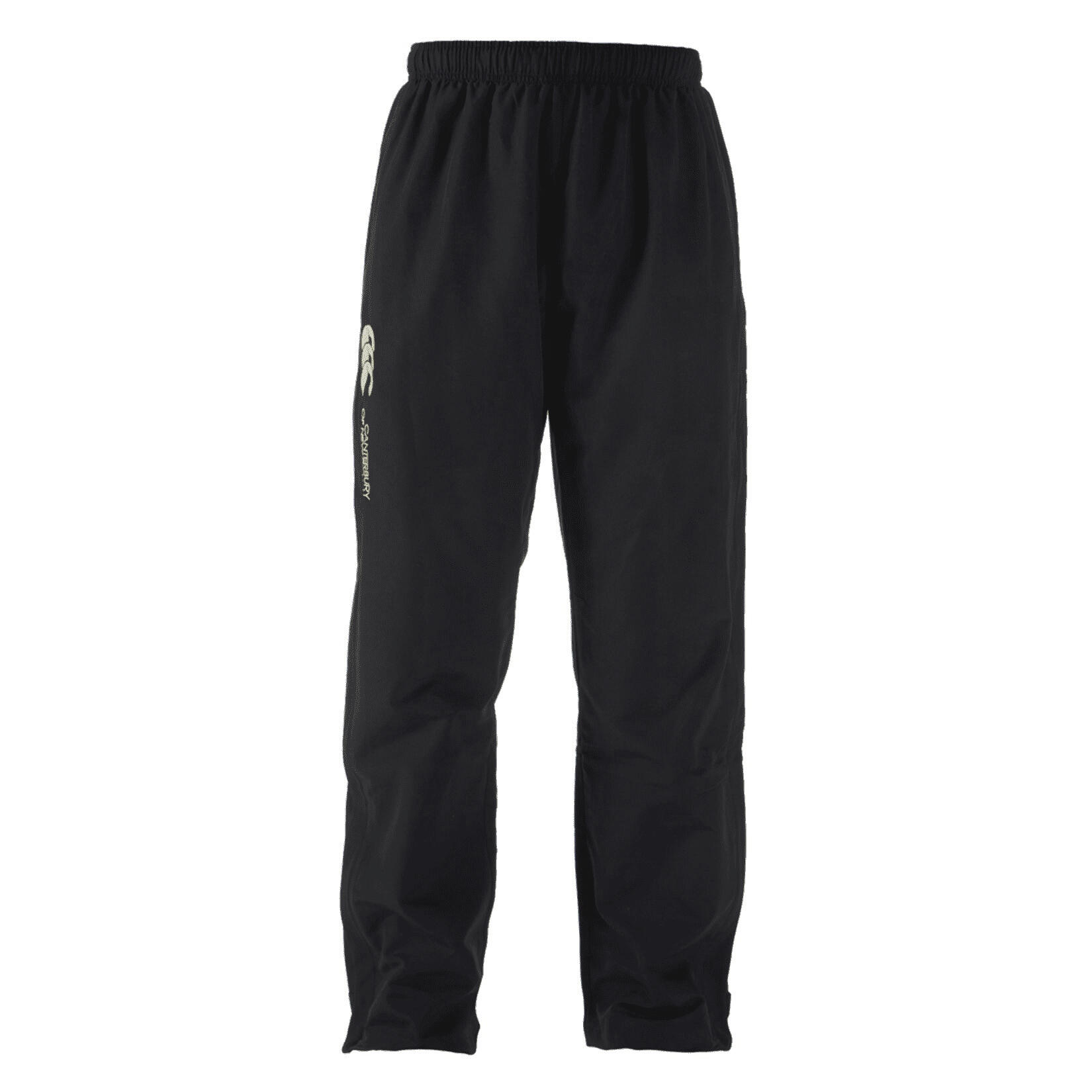 Childrens/Kids Open Hem Tracksuit Bottoms (Black) 1/3