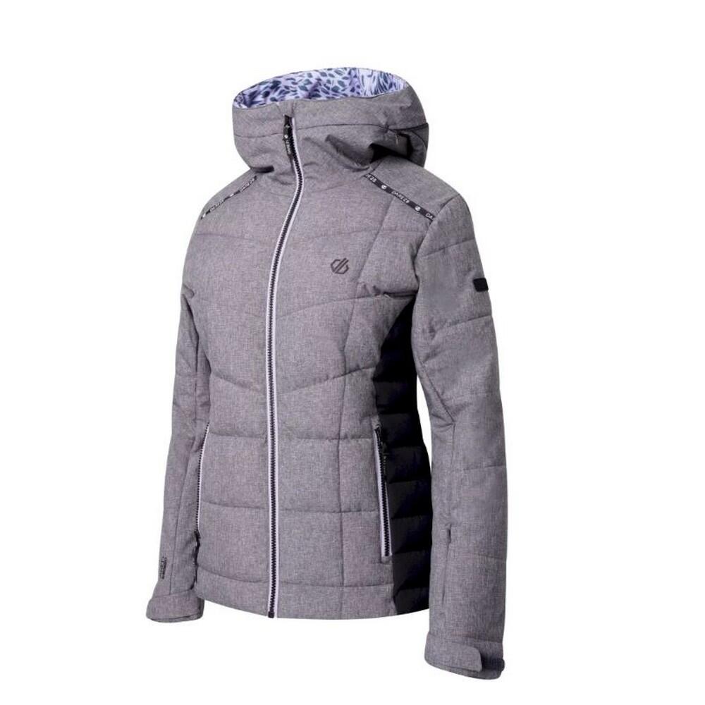 Womens/Ladies Expertise Marl Padded Ski Jacket (Charcoal Grey) 3/5