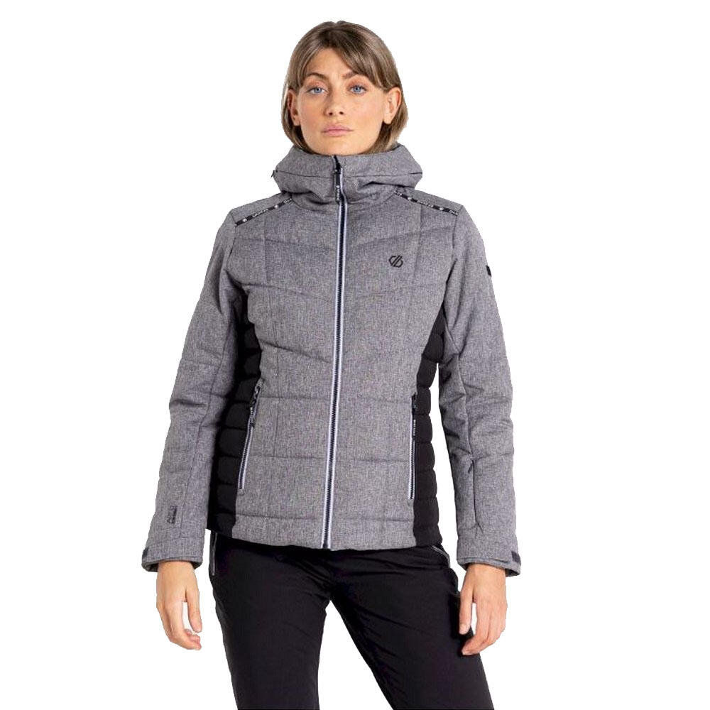 Womens/Ladies Expertise Marl Padded Ski Jacket (Charcoal Grey) 4/5