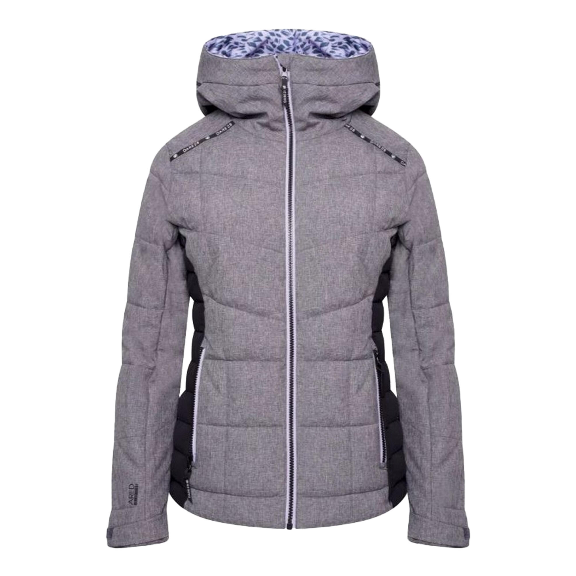 DARE 2B Womens/Ladies Expertise Marl Padded Ski Jacket (Charcoal Grey)