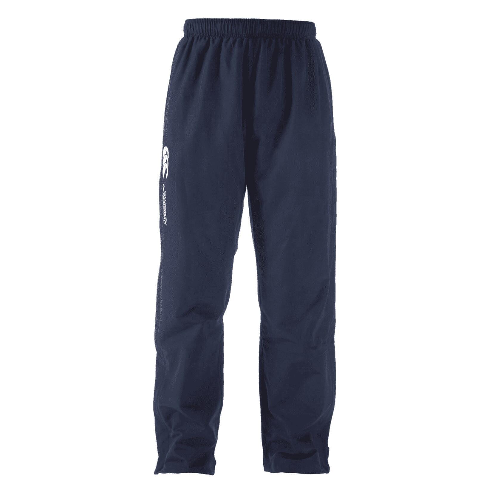 Childrens/Kids Open Hem Tracksuit Bottoms (Navy) 1/3