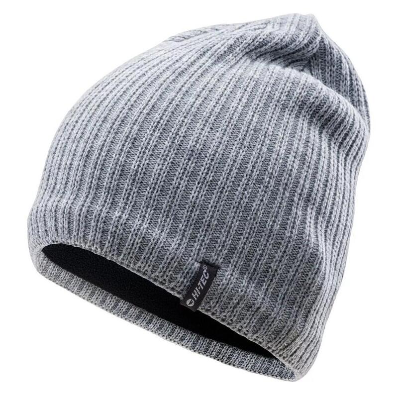 Cappello A Cuffia Logo Adulto Unisex Hi-Tec Ramir Grigio Chiaro Mélange