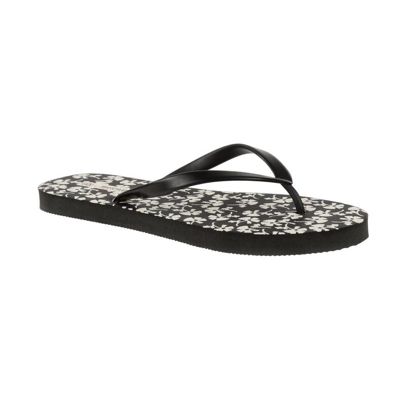 Flipflops "Orla Kiely", Petersilie Damen Schwarz/Weiß