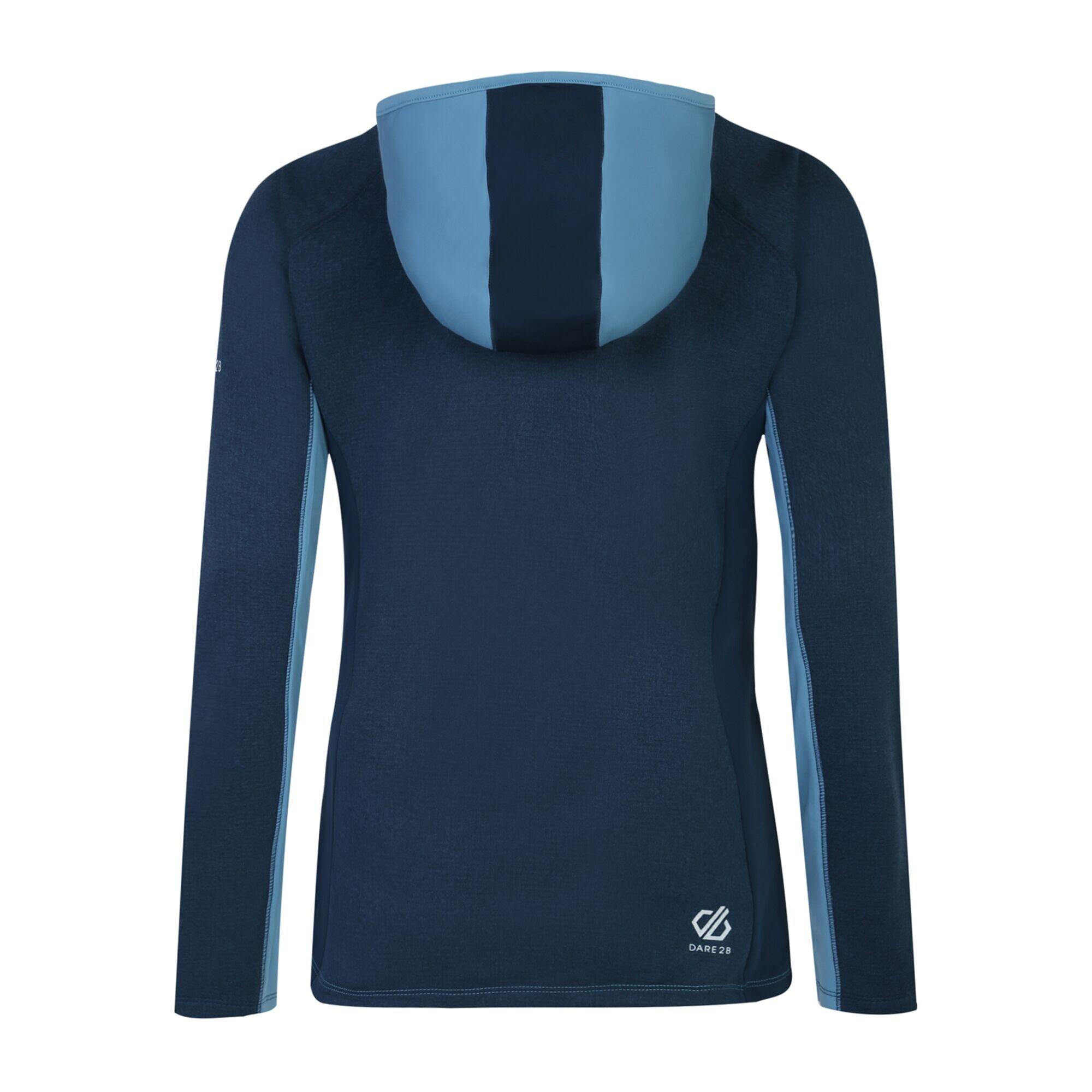 Womens/Ladies Convey II Hooded Core Stretch Midlayer (Niagra Blue) 2/5