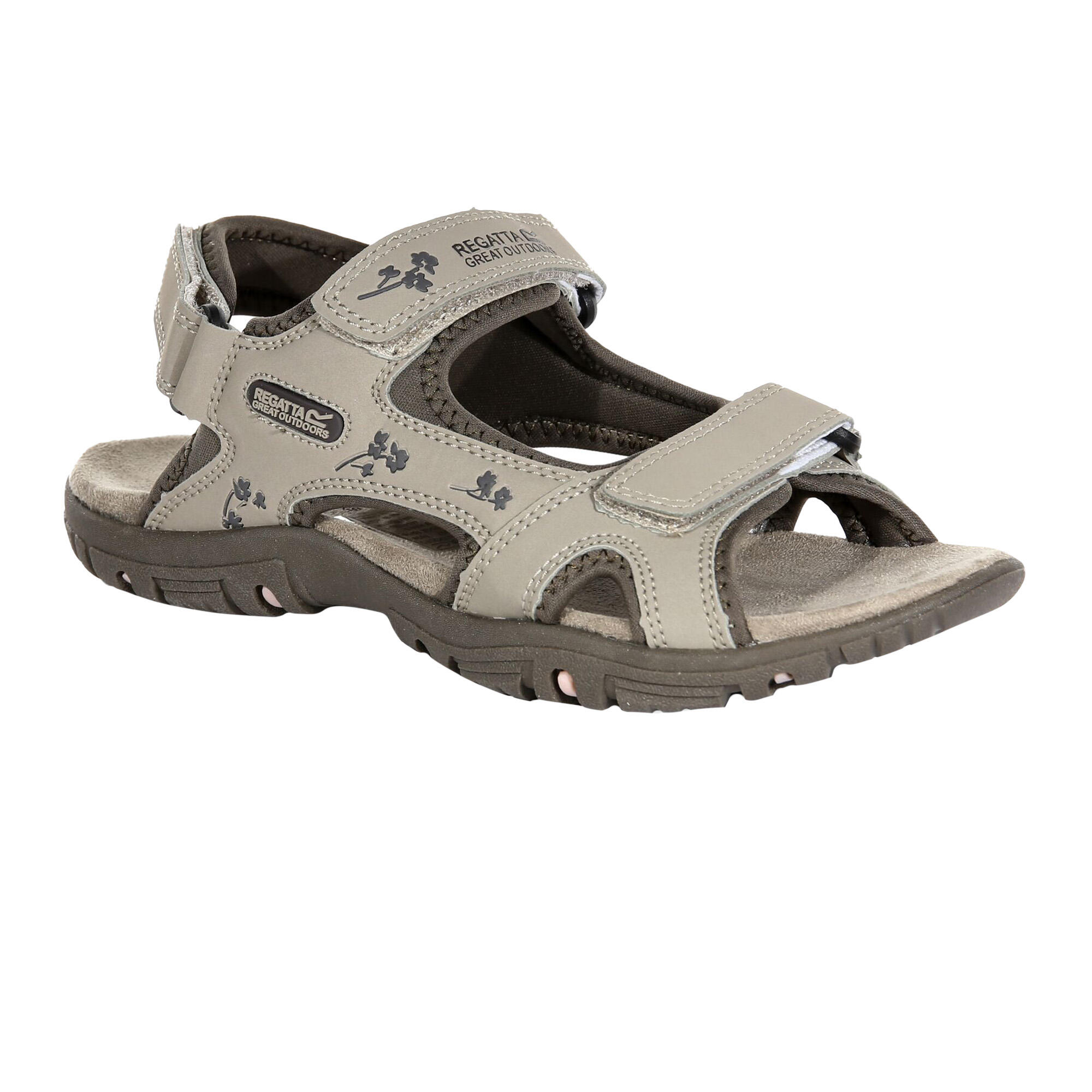 REGATTA Womens/Ladies Haris Sandals (Parchment/Treetop)