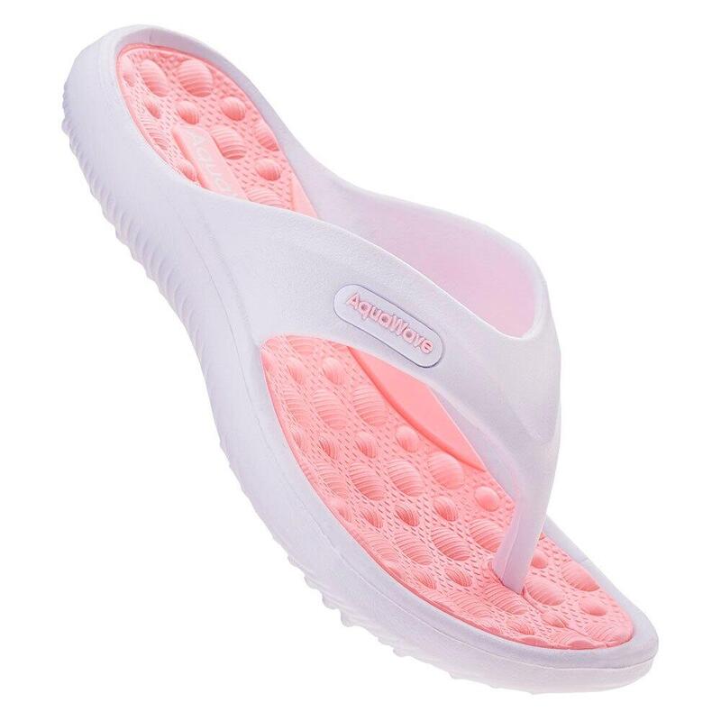 Kinderen/Kinderen Ilama Teenslippers (Wit/Perzik Shell)