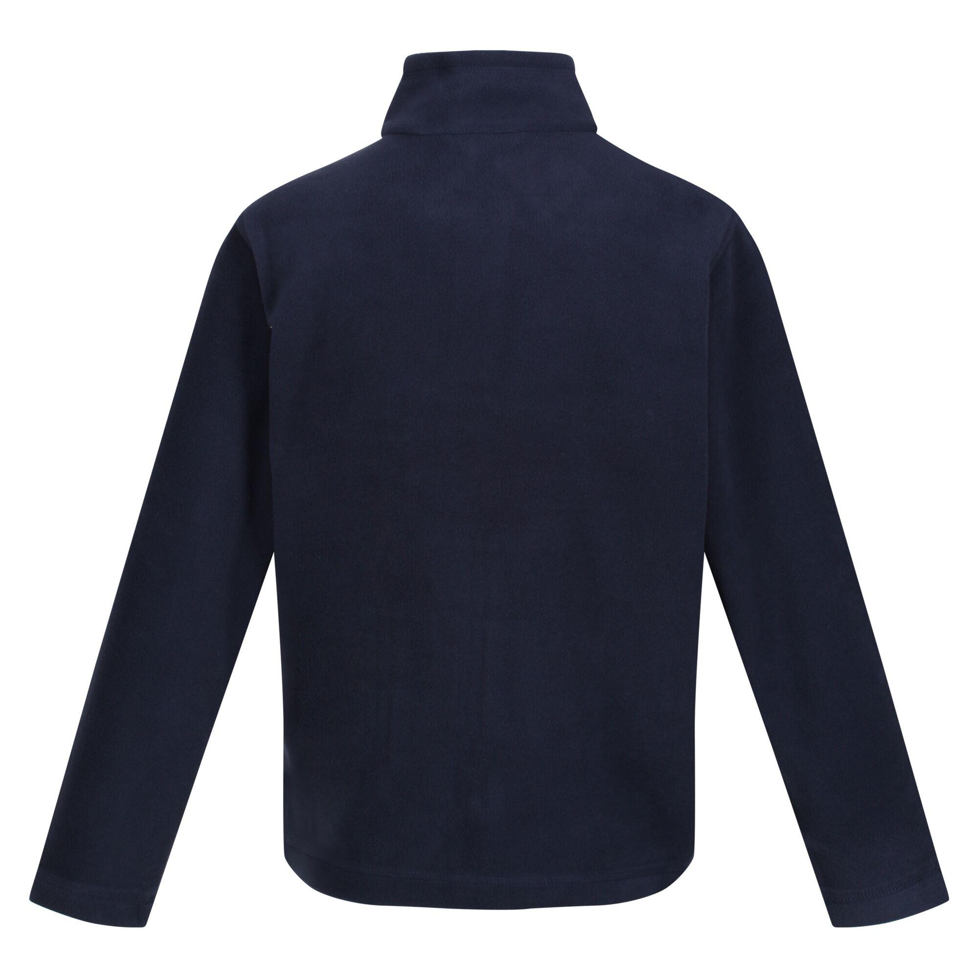 Childrens/Kids Full Zip Fleece (Navy) 2/4
