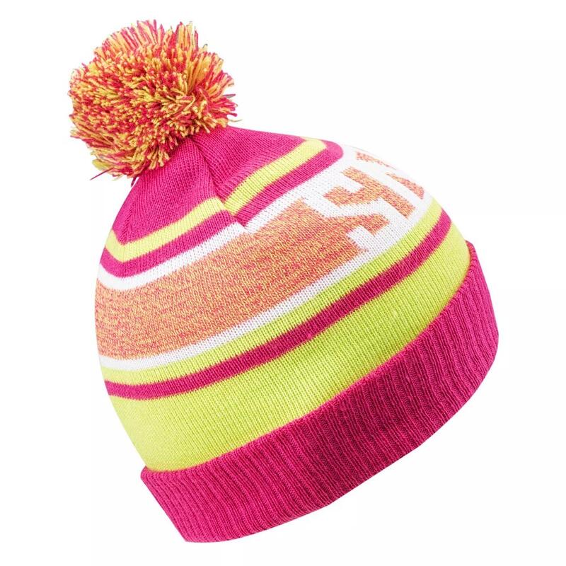 Chapéu de inverno Barro para rapariga Cal ácida/Milefólio rosa