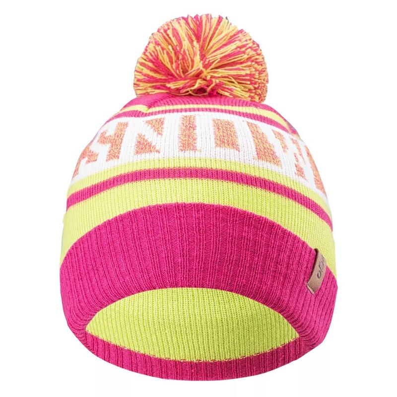 Chapéu de inverno Barro para rapariga Cal ácida/Milefólio rosa