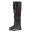 Unisex Lederstiefel River III Damen und Herren Schwarz