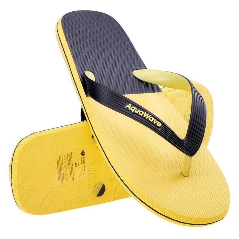 Heren Roboor Teenslippers (Neon geel/zwart)