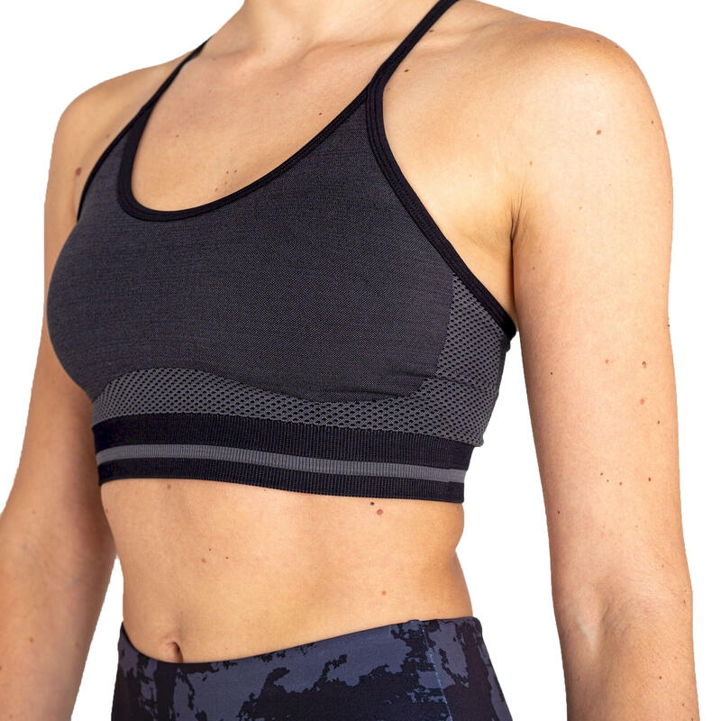 "Don't Sweat It" SportBH für Damen Schwarz