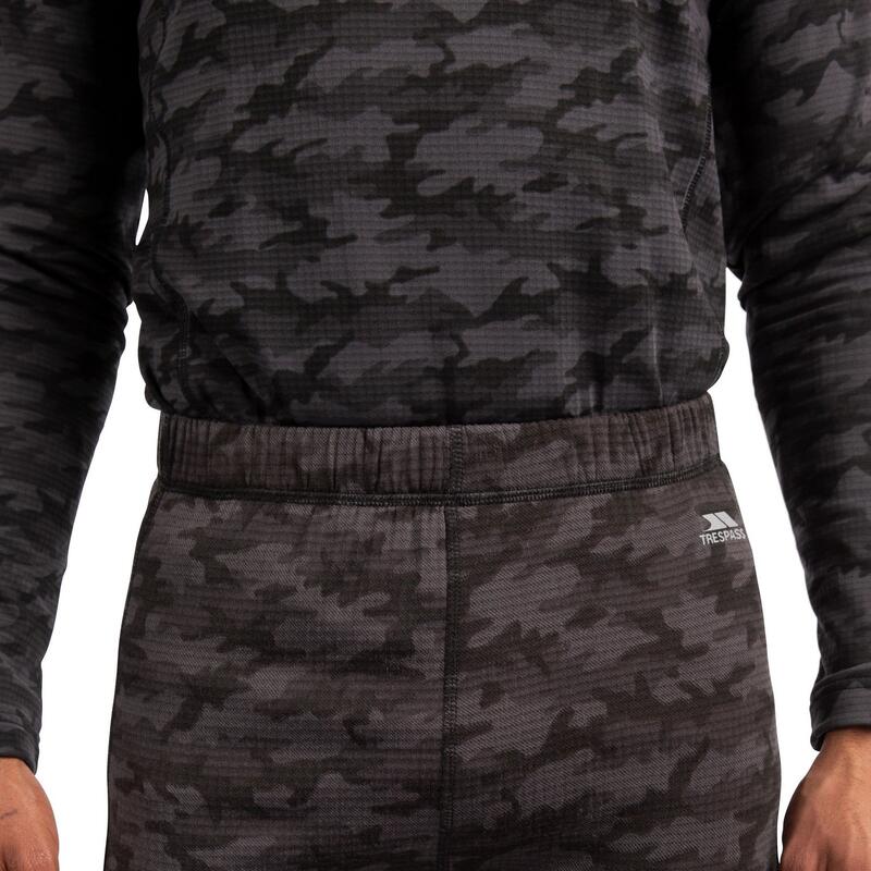 Heren Derren Camo Base Layer Broekje (Donkergrijs)