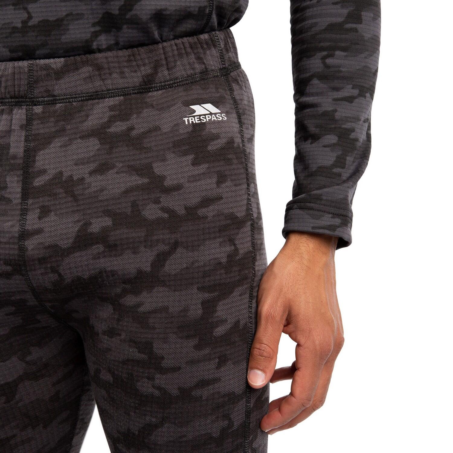Sottopantaloni Camo Uomo Trespass Derren Grigio Scuro 3/5